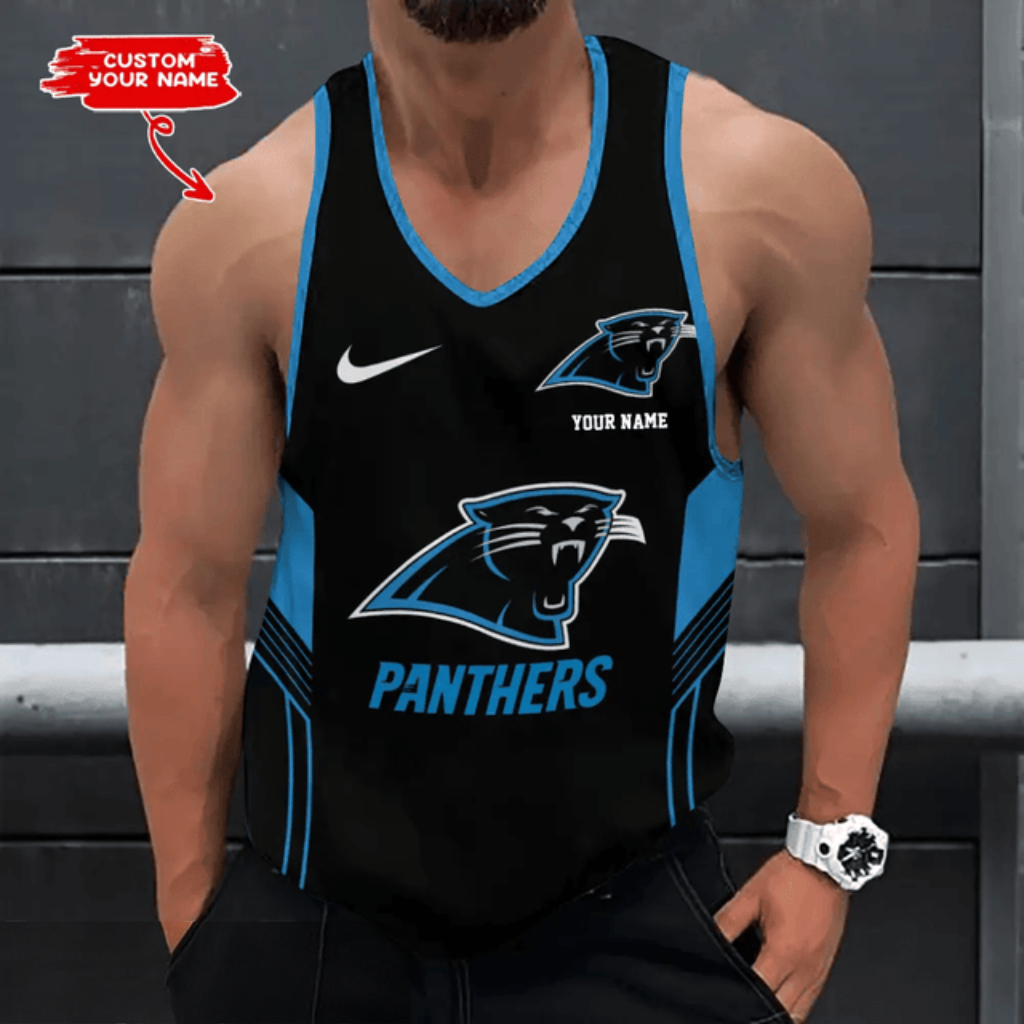 [SPECIAL OFFER] NEW CUSTOMIZED NFL23 CLP CAROLINA PANTHERS UNISEX TANK TOP