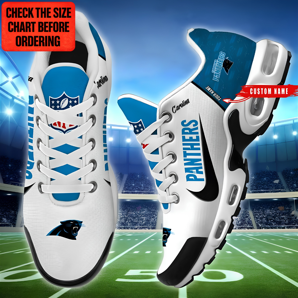 [SPECIAL OFFER] NEW CUSTOMIZED NFL23 CLP CAROLINA PANTHERS AIR MAX PLUS SNEAKERS