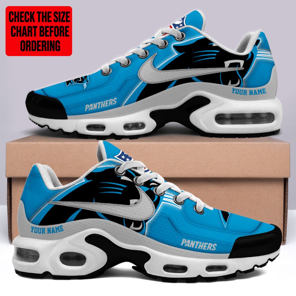 LIMITED EDITION - NEW CUSTOMIZED NFL23 CLP CAROLINA PANTHERS AIR MAX PLUS SNEAKERS