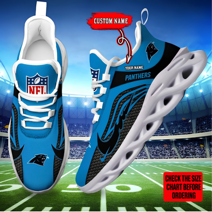 [SPECIAL OFFER] NEW CUSTOMIZED NFL23 CLP CAROLINA PANTHERS UNISEX CLUNKY SNEAKERS