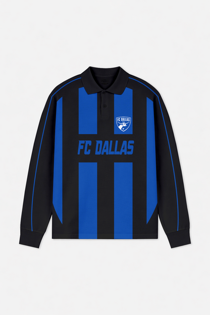 LIMITED EDITION - NEW CUSTOMIZED MLS23 FCD DALLAS LONG SLEEVE POLO