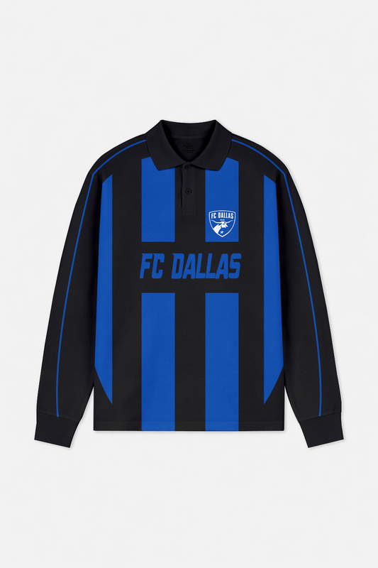 LIMITED EDITION - NEW CUSTOMIZED MLS23 FCD DALLAS LONG SLEEVE POLO