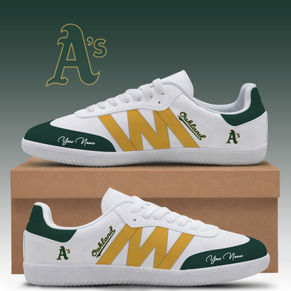 [FLASH SALE] NEW CUSTOMIZED MLB23 OAS OAKLAND ATHLETICS CLASSIC SNEAKERS
