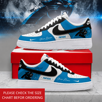 LIMITED EDITION - NEW CUSTOMIZED NFL23 CLP CAROLINA PANTHERS AF1 SHOES