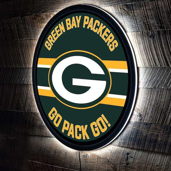 LIMITED EDITION - NEW PREMIUM NFL08 GBP GREEN BAY PACKERS LED LIGHT WALL DECOR