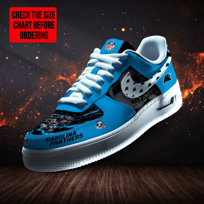 LIMITED EDITION - NEW CUSTOMIZED NFL23 CLP CAROLINA PANTHERS AF1 SHOES