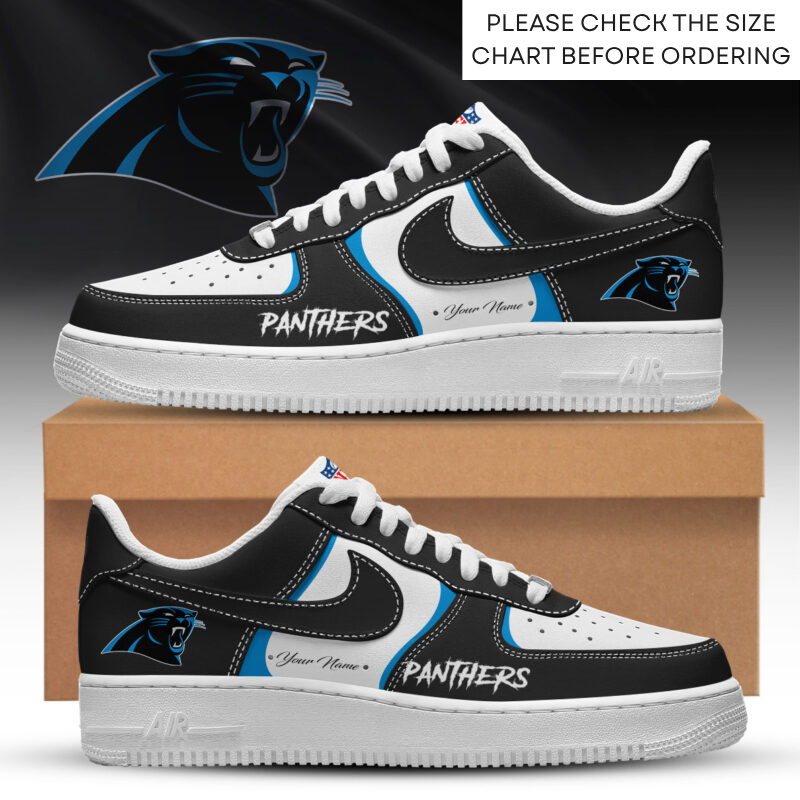LIMITED EDITION - NEW CUSTOMIZED NFL23 CLP CAROLINA PANTHERS AF1 SHOES