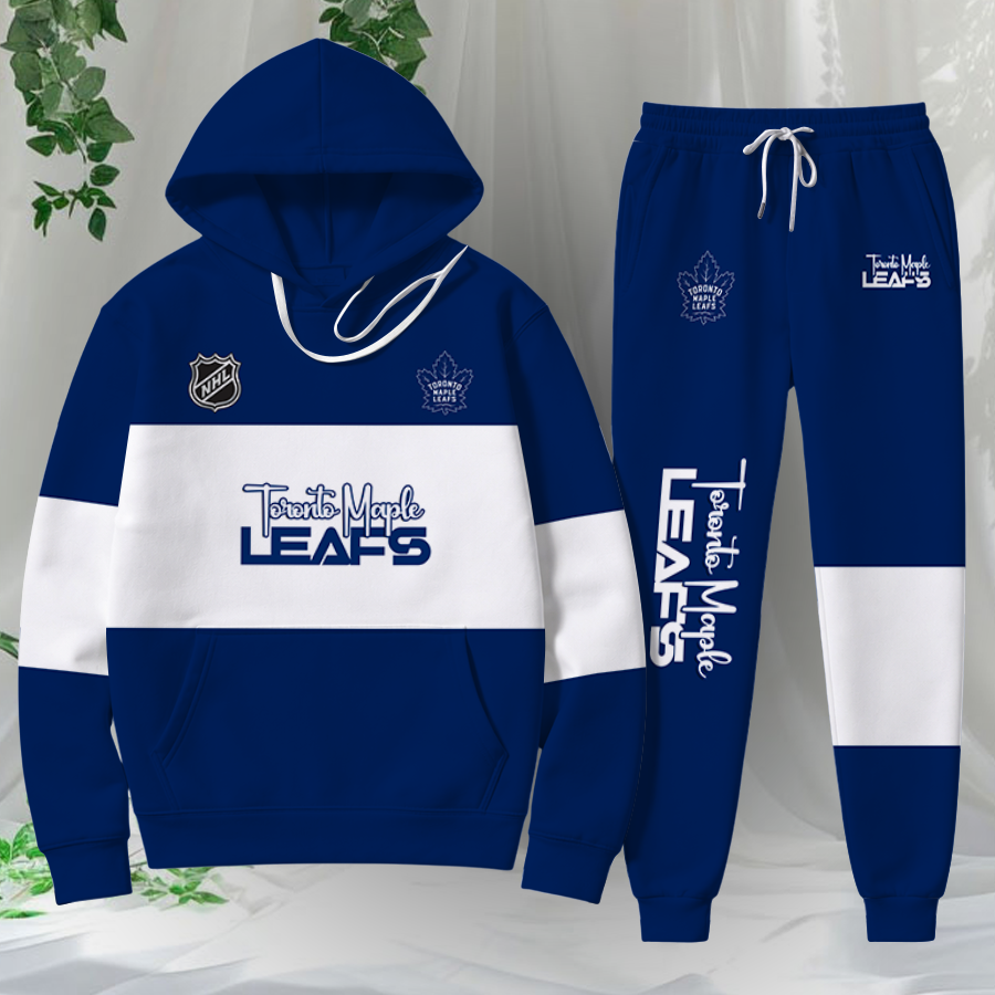 LIMITED EDITION - NEW CUSTOMIZED NHL23 TML TORONTO MAPLE LEAFS HOODIE & SWEATPANTS SET
