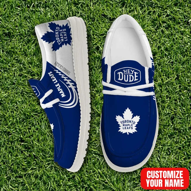 [SUPER SALE] NEW CUSTOMIZED NHL23 TML TORONTO MAPLE LEAFS PREMIUM LOAFER SHOES
