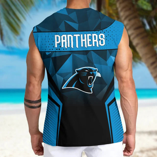 LIMITED EDITION - NEW CUSTOMIZED NFL23 CLP CAROLINA PANTHERS MEN'S GYM SHIRT