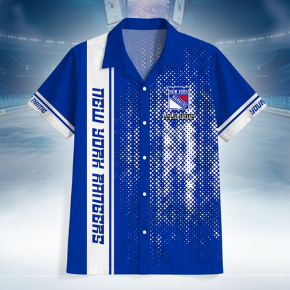 LIMITED EDITION - NEW CUSTOMIZED NHL24 NYR NEW YORK RANGERS UNISEX HAWAIIAN SHIRT