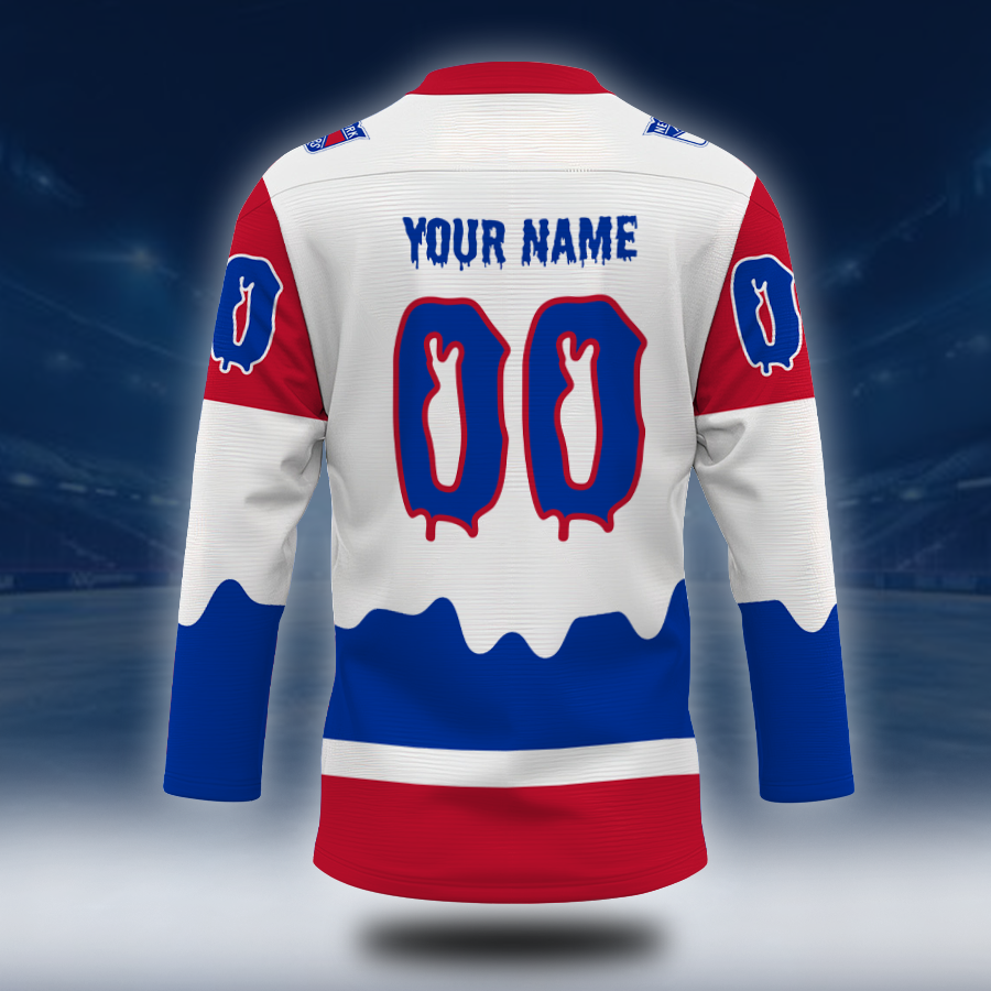 LIMITED EDITION - NEW CUSTOMIZED NHL24 NYR NEW YORK RANGERS UNISEX HOCKEY JERSEY
