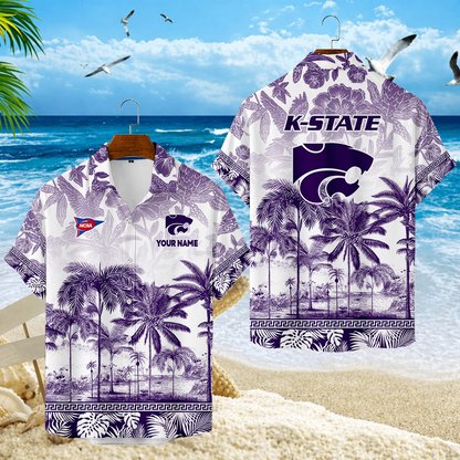 LIMITED EDITION - NEW CUSTOMIZED FBS24 KSW KANSAS STATE WILDCATS UNISEX HAWAIIAN SHIRT