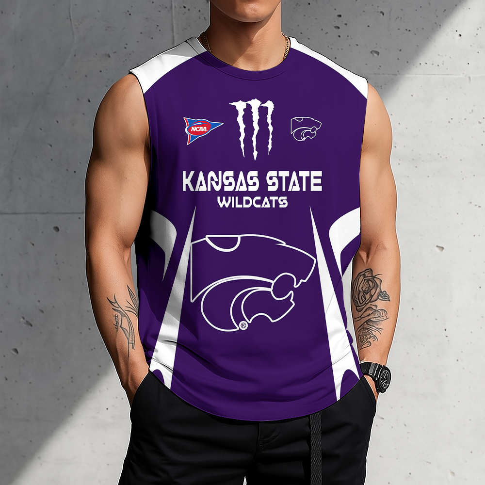 LIMITED DROP - NEW CUSTOMIZED | NCAA FBS24 KSW KS WILDCATS MEN'S GYM SHIRT