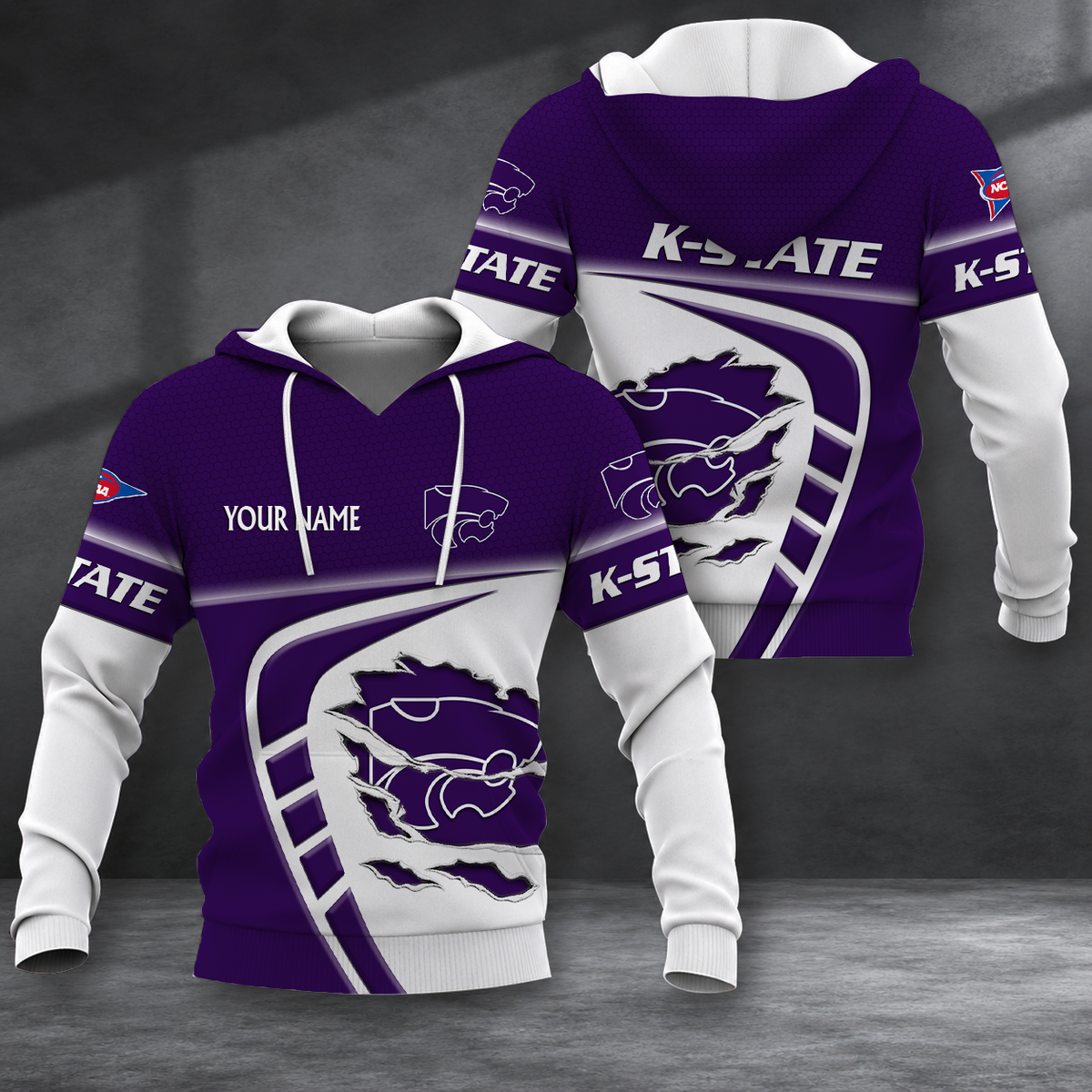 ELITE EDITION - NEW CUSTOMIZED NCAA FBS24 KSW KANSAS STATE WILDCATS HOODIE, ZIP HOODIE, T-SHIRT, POLO SHIRT, ZIP POLO SHIRT & SWEATSHIRT