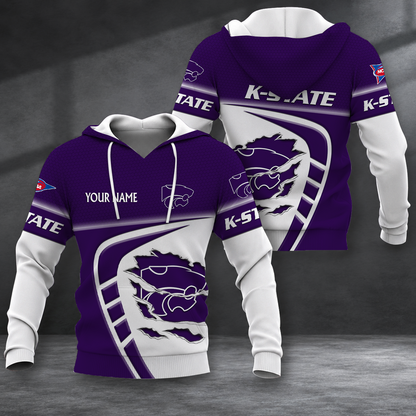 ELITE EDITION - NEW CUSTOMIZED NCAA FBS24 KSW KANSAS STATE WILDCATS HOODIE, ZIP HOODIE, T-SHIRT, POLO SHIRT, ZIP POLO SHIRT & SWEATSHIRT