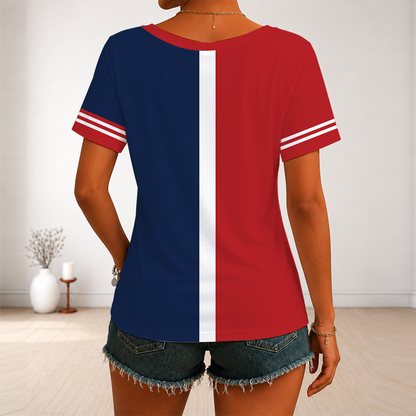 LIMITED EDITION - NEW CUSTOMIZED MLB24 SLC ST. LOUIS CARDINALS V-NECK FEMALE SHIRT