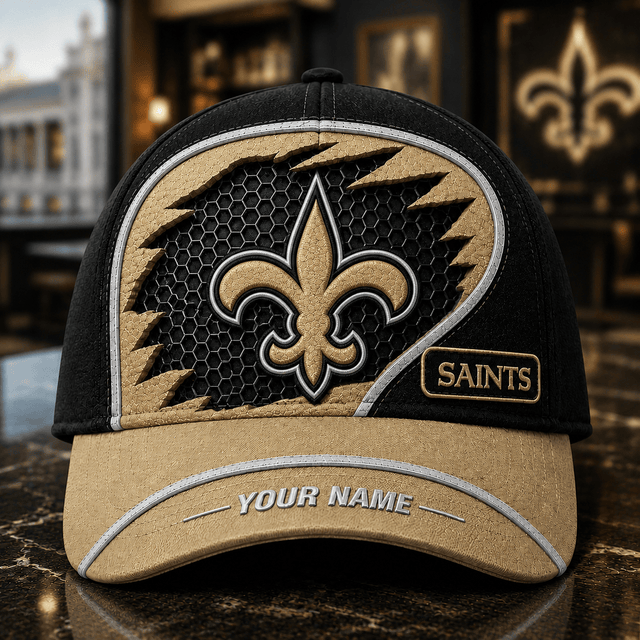 SPECIAL EDITION - NEW CUSTOMIZED NFL24 NOS NEW ORLEANS SAINTS CLASSIC CAP