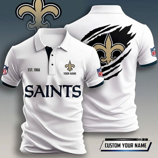 SPECIAL EDITION - NEW CUSTOMIZED NFL24 NOS NEW ORLEANS SAINTS T-SHIRT, POLO SHIRT, ZIP POLO SHIRT, HOODIE, ZIP HOODIE & SWEATSHIRT