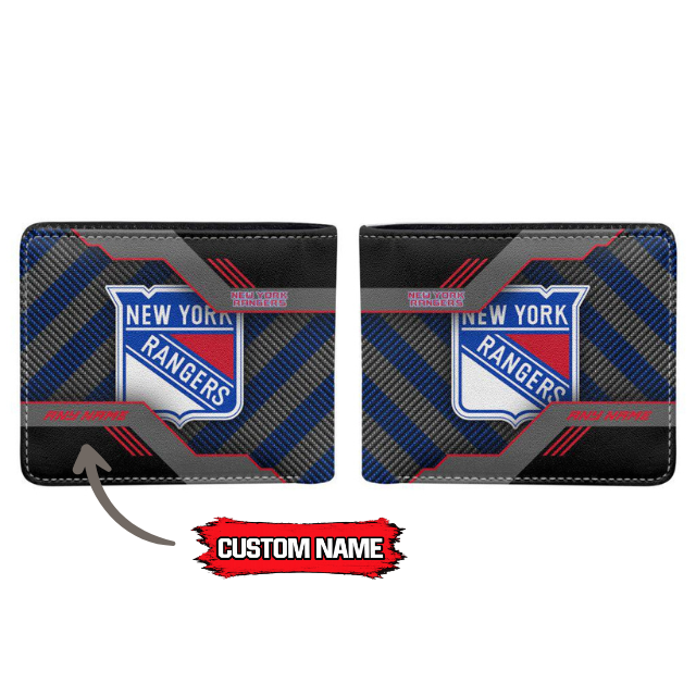 VIRAL EDITION - NEW CUSTOMIZED NHL24 NYR NEW YORK RANGERS LEATHER WALLET