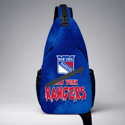 [SUPER SALE] NEW CUSTOMIZED NHL24 NYR NEW YORK RANGERS SLING BAG