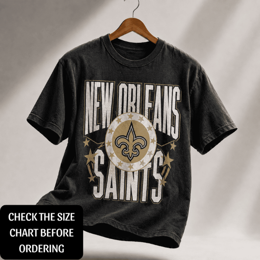 ELITE EDITION - NEW CUSTOMIZED NFL24 NOS NEW ORLEANS SAINTS T-SHIRT, POLO SHIRT, ZIP POLO SHIRT, HOODIE, ZIP HOODIE & SWEATSHIRT