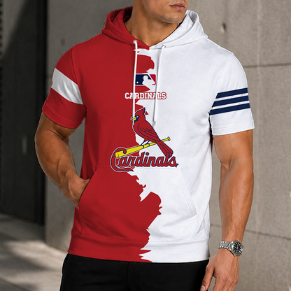 LIMITED EDITION - NEW CUSTOMIZED MLB24 SLC ST. LOUIS CARDINALS SHORT SLEEVE HOODIE