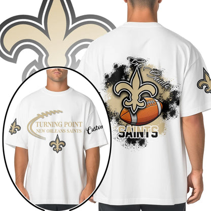VIRAL EDITION - NEW CUSTOMIZED NFL24 NOS NEW ORLEANS SAINTS POLO SHIRT, ZIP POLO SHIRT & T-SHIRTS