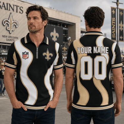 EXCLUSIVE EDITION - NEW CUSTOMIZED NFL24 NOS NEW ORLEANS SAINTS POLO SHIRT, ZIP POLO SHIRT, T-SHIRT, HOODIE, ZIP HOODIE & SWEATSHIRT