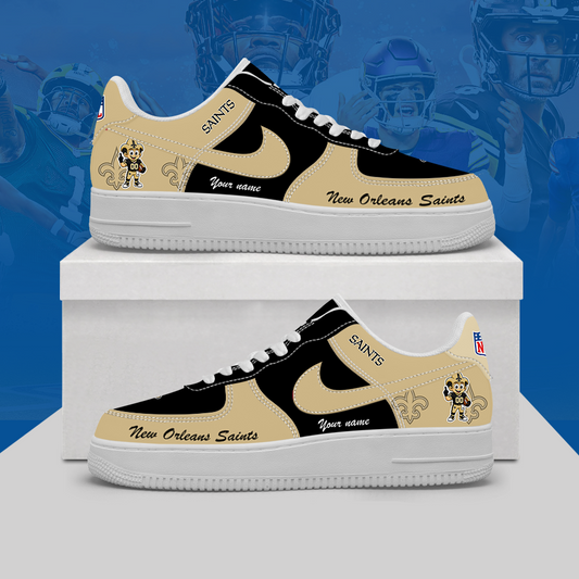 [SPECIAL OFFER] NEW CUSTOMIZED NFL24 NOS NEW ORLEANS SAINTS AF1 SHOES