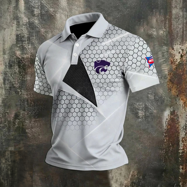 VIRAL EDITION - NEW CUSTOMIZED NCAA FBS24 KSW KANSAS STATE WILDCATS POLO SHIRT, ZIP POLO SHIRT & T-SHIRTS