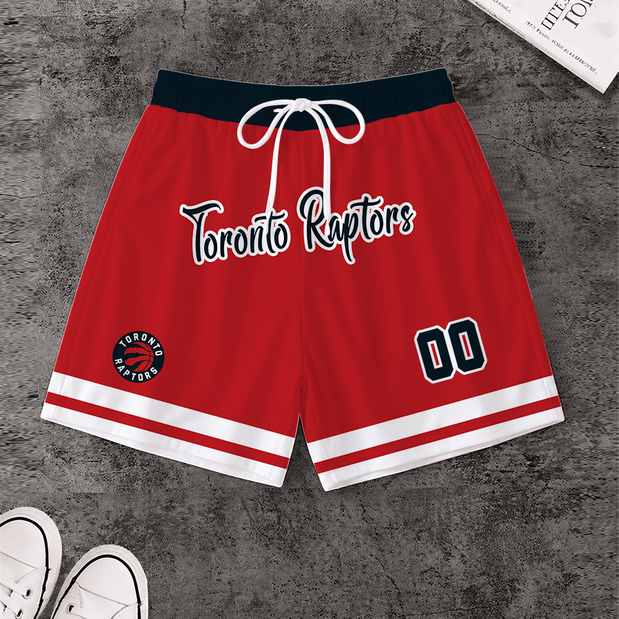 LIMITED EDITION - NEW CUSTOMIZED NBA24 TRA TORONTO RAPTORS SHORT PANTS