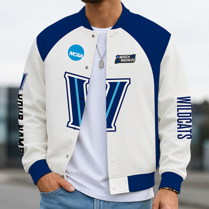 LIMITED EDITION - NEW CUSTOMIZED NCAA MAM24 VIW VILLANOVA WILDCATS BASEBALL JACKET, SATIN VARSITY JACKET