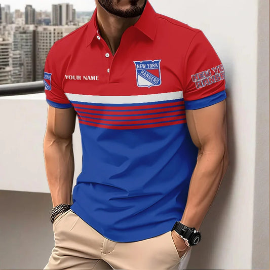 VIRAL EDITION - NEW CUSTOMIZED NHL24 NYR NEW YORK RANGERS POLO SHIRT, ZIP POLO SHIRT & T-SHIRTS