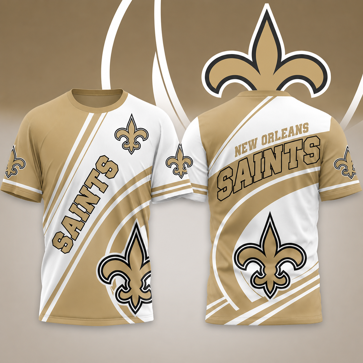 SPECIAL EDITION - NEW CUSTOMIZED NFL24 NOS NEW ORLEANS SAINTS POLO SHIRT, ZIP POLO SHIRT, T-SHIRT, HOODIE, ZIP HOODIE & SWEATSHIRT