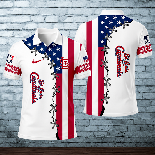LIMITED EDITION - NEW CUSTOMIZED MLB24 SLC ST. LOUIS CARDINALS POLO SHIRT