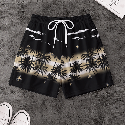 LIMITED EDITION - NEW CUSTOMIZED NFL24 NOS NEW ORLEANS SAINTS SHORT PANTS