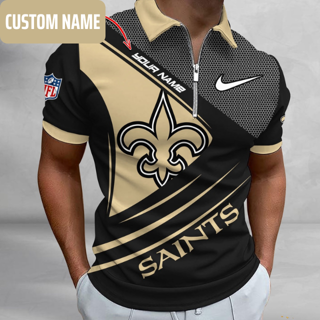VIRAL EDITION - NEW CUSTOMIZED NFL24 NOS NEW ORLEANS SAINTS POLO SHIRT, ZIP POLO SHIRT & T-SHIRTS