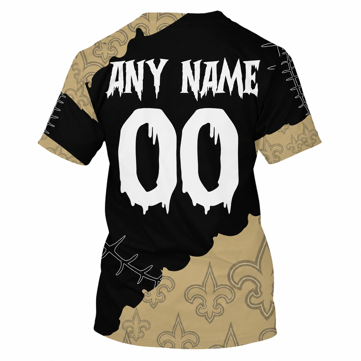 LIMITED EDITION - NEW CUSTOMIZED NFL24 NOS NEW ORLEANS SAINTS HALLOWEEN SKULL APPAREL FOR FANS