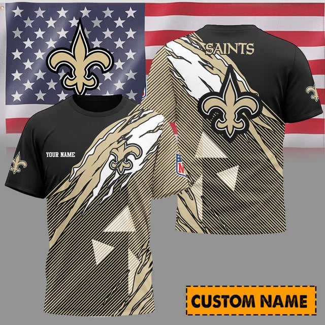 LIMITED EDITION - NEW CUSTOMIZED NFL24 NOS NEW ORLEANS SAINTS T-SHIRT, POLO SHIRT, ZIP POLO SHIRT, SWEATSHIRT, HOODIE & ZIP HOODIE
