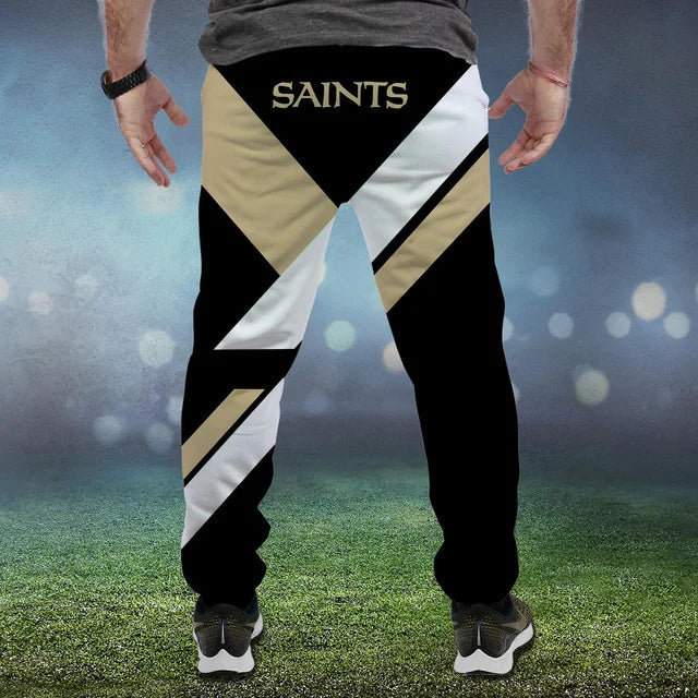 LIMITED EDITION - NEW CUSTOMIZED NFL24 NOS NEW ORLEANS SAINTS SWEATPANTS