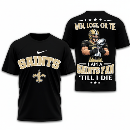 LIMITED EDITION - NEW CUSTOMIZED NFL24 NOS NEW ORLEANS SAINTS UNISEX T-SHIRT, POLO, HOODIE & JACKETS