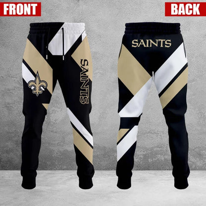 LIMITED EDITION - NEW CUSTOMIZED NFL24 NOS NEW ORLEANS SAINTS SWEATPANTS