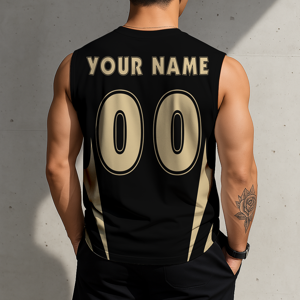 LIMITED EDITION - NEW CUSTOMIZED NFL24 NOS NEW ORLEANS SAINTS MEN'S GYM SHIRT