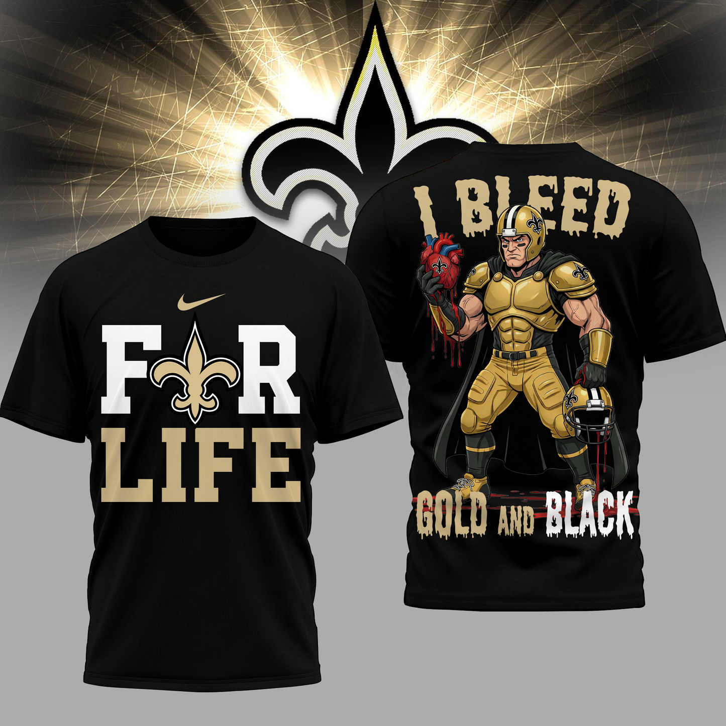 LIMITED EDITION - NEW CUSTOMIZED NFL24 NOS NO SAINTS UNISEX T-SHIRT, POLO & HOODIE