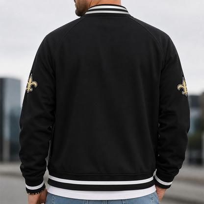 [SPECIAL OFFER] NEW CUSTOMIZED NFL24 NOS NEW ORLEANS SAINTS MEN'S CASUAL JACKET