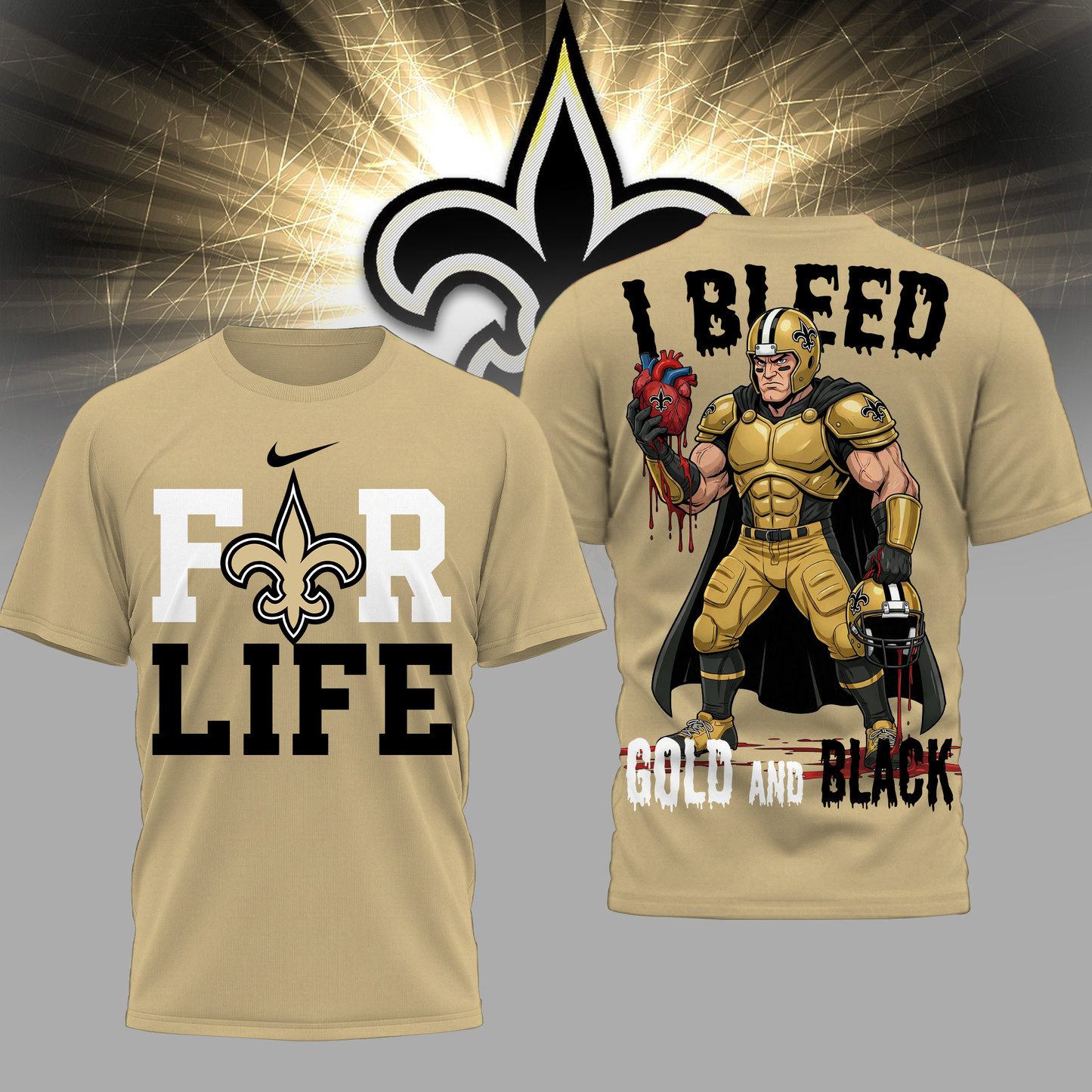LIMITED EDITION - NEW CUSTOMIZED NFL24 NOS NO SAINTS UNISEX T-SHIRT, POLO & HOODIE