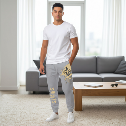 LIMITED EDITION - NEW PERSONALIZED NFL24 NOS NEW ORLEANS SAINTS JOGGERS
