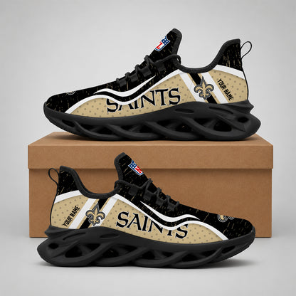 SPECIAL EDITION - NEW CUSTOMIZED NFL24 NOS NEW ORLEANS SAINTS MAX SOUL SHOES
