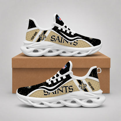 SPECIAL EDITION - NEW CUSTOMIZED NFL24 NOS NEW ORLEANS SAINTS MAX SOUL SHOES